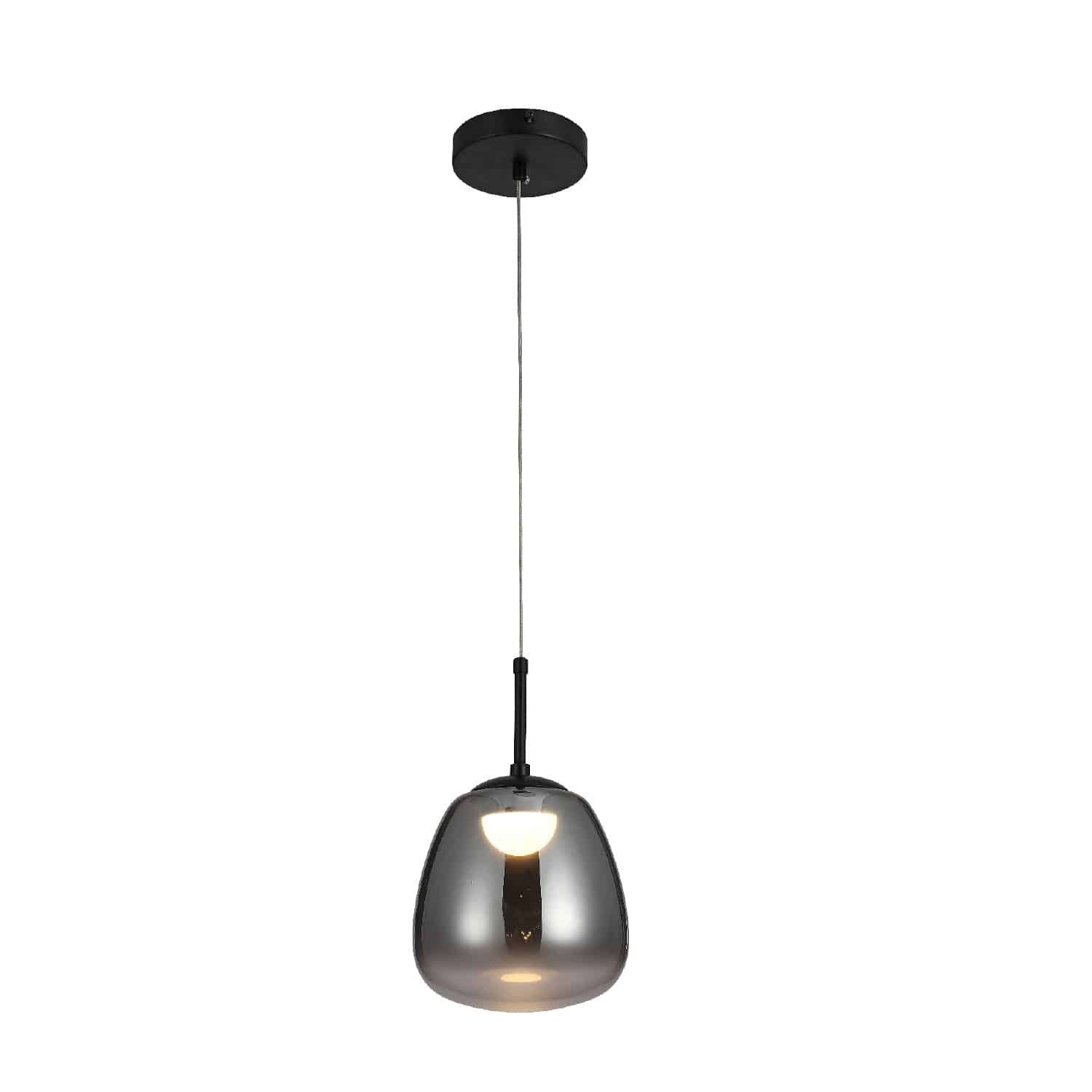 HM2357A ΚΡΕΜΑΣΤΟ ΦΩΤΙΣΤΙΚΟ ACA HM2357A ΜΑΥΡΟ ΦΙΜΕ LED 5W 3000K IP20 D17XH120CM - Image 1