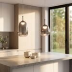 ΚΡΕΜΑΣΤΟ ΦΩΤΙΣΤΙΚΟ ACA HM2357B ΜΑΥΡΟ ΚΕΧΡΙΜΠΑΡΙ LED 5W 3000K IP20 D19XH120CM - Image 2