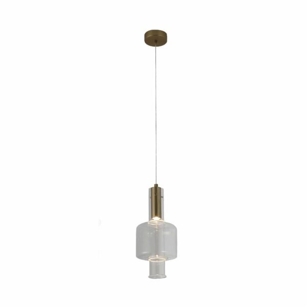 ΚΡΕΜΑΣΤΟ ΦΩΤΙΣΤΙΚΟ ACA HM250261C ΧΡΥΣΟ ΔΙΑΦΑΝΕΣ COB 5W 3000K IP20 D16XH120CM - Image 3