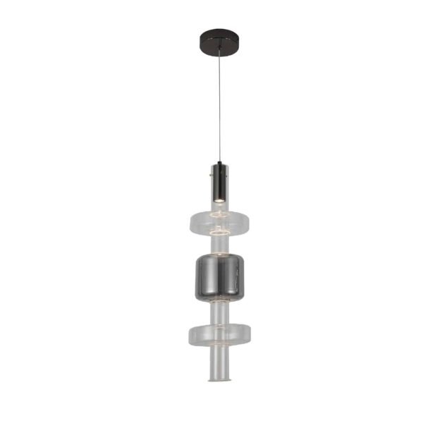 ΚΡΕΜΑΣΤΟ ΦΩΤΙΣΤΙΚΟ ACA HM250263BC ΜΑΥΡΟ ΔΙΑΦΑΝΕΣ COB 5W 3000K IP20 D20XH120CM - Image 3