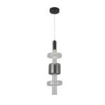 ΚΡΕΜΑΣΤΟ ΦΩΤΙΣΤΙΚΟ ACA HM250263BC ΜΑΥΡΟ ΔΙΑΦΑΝΕΣ COB 5W 3000K IP20 D20XH120CM