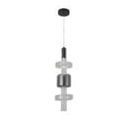 ΚΡΕΜΑΣΤΟ ΦΩΤΙΣΤΙΚΟ ACA HM250263BC ΜΑΥΡΟ ΔΙΑΦΑΝΕΣ COB 5W 3000K IP20 D20XH120CM