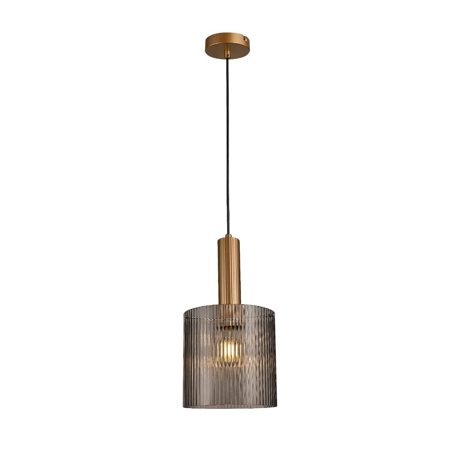 HM2504020 ΚΡΕΜΑΣΤΟ ΦΩΤΙΣΤΙΚΟ ACA HM2504020 ΧΡΥΣΟ 1XE27X40W IP20 D20XH120CM - Image 1