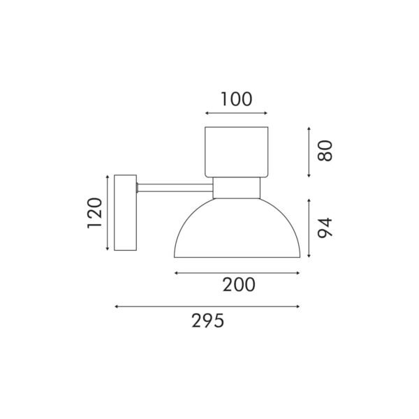 ΦΩΤΙΣΤΙΚΟ ΤΟΙΧΟΥ ACA HM25045GD ΧΡΥΣΟ ΔΙΑΦΑΝΕΣ LED 10W 3000K IP20 L20XW30XH25CM - Image 4