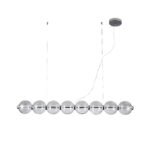 ΚΡΕΜΑΣΤΟ ΦΩΤΙΣΤΙΚΟ ACA HM2508 ΧΡΩΜΙΟ ΔΙΑΦΑΝΕΣ LED 27W 3000K IP20 L130XW15XH120CM