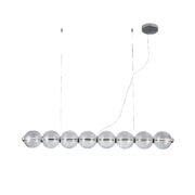 ΚΡΕΜΑΣΤΟ ΦΩΤΙΣΤΙΚΟ ACA HM2508 ΧΡΩΜΙΟ ΔΙΑΦΑΝΕΣ LED 27W 3000K IP20 L130XW15XH120CM
