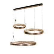 ΚΡΕΜΑΣΤΟ ΦΩΤΙΣΤΙΚΟ ACA HM25142L ΓΑΛΛΙΚΟ ΧΡΥΣΟ LED 90W 2700K-3000K-4000K IP20 L100XW80XH120CM
