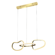 Aca Lighting Κρεμαστό Φωτιστικό LED 42W 3300lm CCT IP20 Χρυσό Ατσάλι & Ακρυλικό