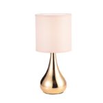 Aca Lighting Bellatris Πορτατίφ Αφής 1xE14 Παλ Ροζ & Ορειχάλκινο Μεταλλικό 15xH34cm - Image 3
