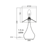 Aca Lighting Bellatris Πορτατίφ Αφής 1xE14 Παλ Ροζ & Ορειχάλκινο Μεταλλικό 15xH34cm - Image 2