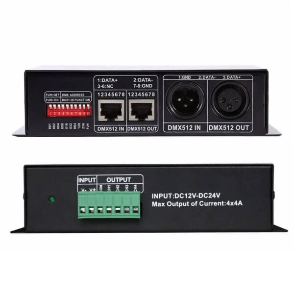 101176 LED RGB DMX512 Decoder 3 Καναλιών 12V 288W - 24V 576W - Image 6