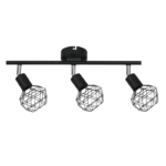 Aca Lighting Aladdin Σποτ 3xE14 Μαύρο Πλέγμα 46x12,5x19,5cm