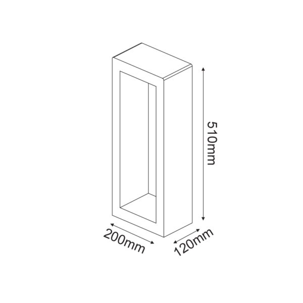 Aca Lighting CHARES Φωτιστικό Κήπου LED 5W 3000K Λευκό Τσιμέντο IP65 - Image 2