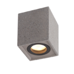 Aca Lighting Monte Φωτιστικό Οροφής 1xGU10 Μαύρο Τσιμέντο 8,5x8,5xH10cm - Image 3