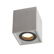 Aca Lighting Monte Φωτιστικό Οροφής 1xGU10 Φυσικό Τσιμέντο 8,5x8,5xH10cm