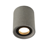 Aca Lighting Monte Φωτιστικό Οροφής 1xGU10 Μαύρο Τσιμέντο D8,5xH10cm
