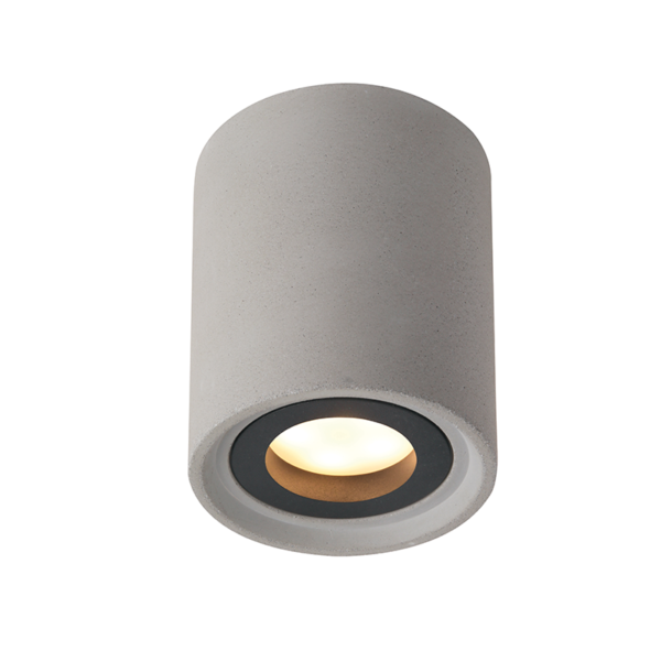 Aca Lighting Monte Φωτιστικό Οροφής 1xGU10 Γκρι Τσιμέντο D8,5xH10cm - Image 3