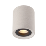 Aca Lighting Monte Φωτιστικό Οροφής 1xGU10 Λευκό Τσιμέντο D8,5xH10cm