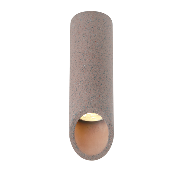 Aca Lighting FALTSO Φωτιστικό Οροφής 1xGU10 Κόκκινο Τσιμέντο D7xH24cm - Image 3