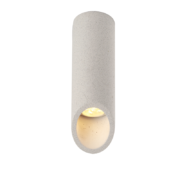 Aca Lighting FALTSO Φωτιστικό Οροφής 1xGU10 Λευκό Τσιμέντο D7xH24cm