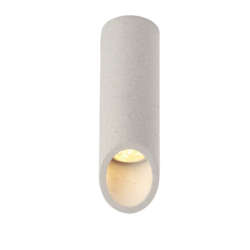 Aca Lighting FALTSO Φωτιστικό Οροφής 1xGU10 Λευκό Τσιμέντο D7xH24cm