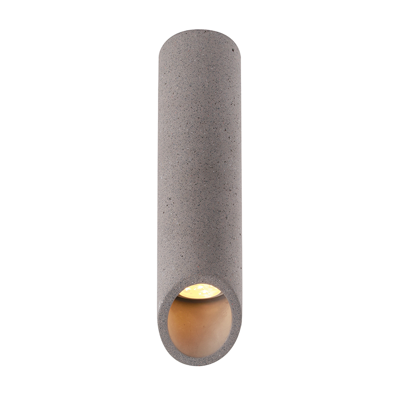 MK151S32B Aca Lighting FALTSO Φωτιστικό Οροφής 1xGU10 Μαύρο Τσιμέντο D7xH32cm - Image 1