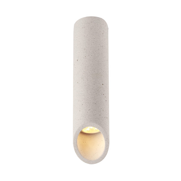 Aca Lighting FALTSO Φωτιστικό Οροφής 1xGU10 Λευκό Τσιμέντο D7xH32cm - Image 3