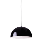Aca Lighting Melina Κρεμαστό Φωτιστικό 1xE27 Μεταλλικό Μαύρο Φ40xH110cm - Image 3