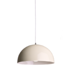 Aca Lighting Melina Κρεμαστό Φωτιστικό 1xE27 Μεταλλικό Κρεμ Φ40xH110cm - Image 3