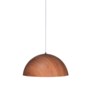 Aca Lighting Melina Κρεμαστό Φωτιστικό 1xE27 Μεταλλικό Απόχρωση Teak Ξύλου Φ40xH110cm