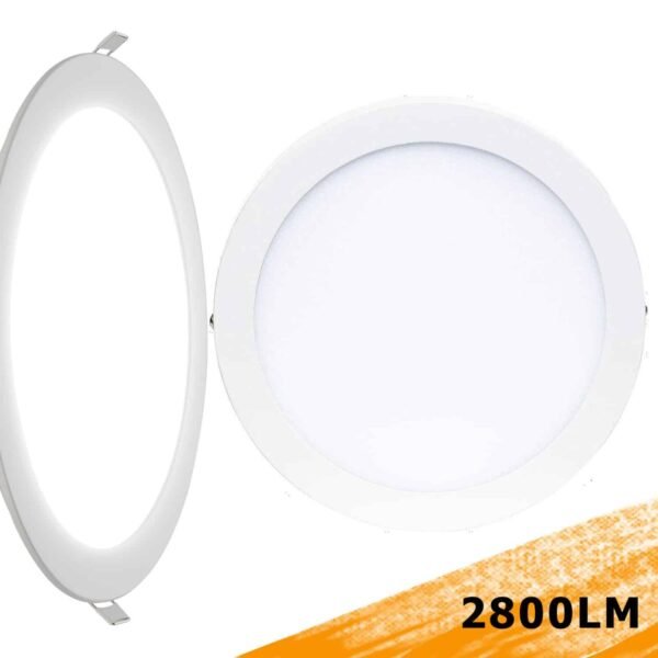 20W LED Πάνελ 2800Lm Θερμό Λευκό Osram Chip 85V-265V - Image 6