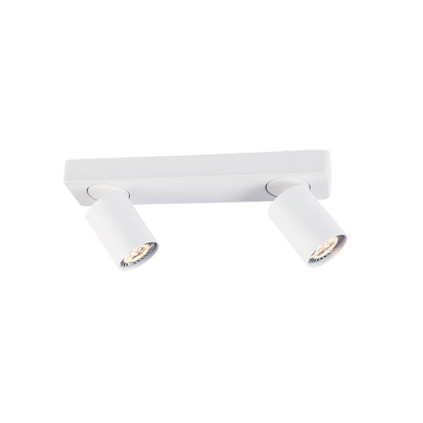 Aca Lighting ELITIS Επιτοίχιο Φωτιστικό 2xGU10 Λευκό Αλουμίνιο 32x7x11cm - Image 3