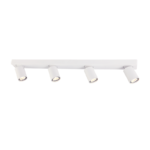 Aca Lighting ELITIS Επιτοίχιο Φωτιστικό 4xGU10 Λευκό Αλουμίνιο 76x7x11cm