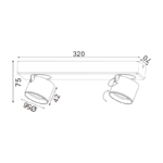 Aca Lighting PLUTO Επιτοίχιο Φωτιστικό LED 10W 3000K 800lm Λευκό Αλουμίνιο 32x7xH7,5cm - Image 2