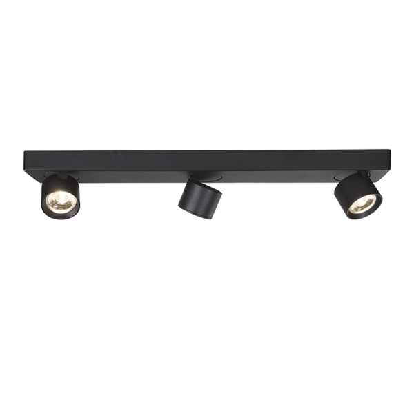 Aca Lighting PLUTO Επιτοίχιο Φωτιστικό LED 15W 3000K 1200lm Μαύρο Αλουμίνιο 54x7xH10cm - Image 3