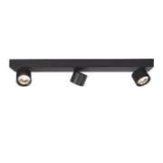 Aca Lighting PLUTO Επιτοίχιο Φωτιστικό LED 15W 3000K 1200lm Μαύρο Αλουμίνιο 54x7xH10cm