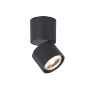 Aca Lighting PLUTO Επιτοίχιο Φωτιστικό LED 5W 3000K 400lm Μαύρο Αλουμίνιο D5,6xH10cm
