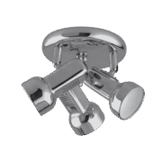 JACK ΣΠΟΤ 3XE14 ΝΙΚΕΛ ΜΑΤ D180mm