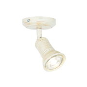 Aca Lighting BRULEE Επιτοίχιο Φωτιστικό 1xGU10 Αντικέ Λευκό Μεταλλικό 8x8x14cm