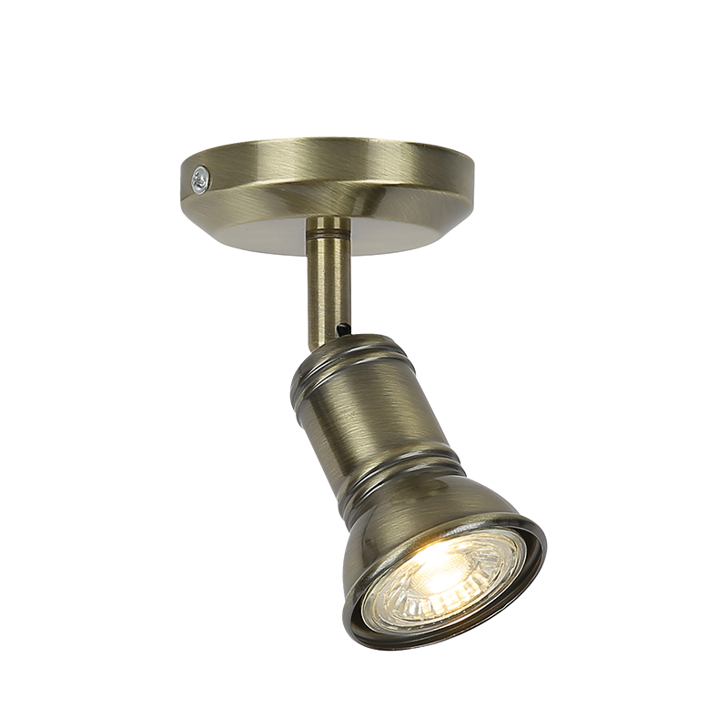 SU281PBR Aca Lighting BRULEE Επιτοίχιο Φωτιστικό 1xGU10 Σατινέ Μπρονζέ Μεταλλικό 8x8x14cm - Image 1
