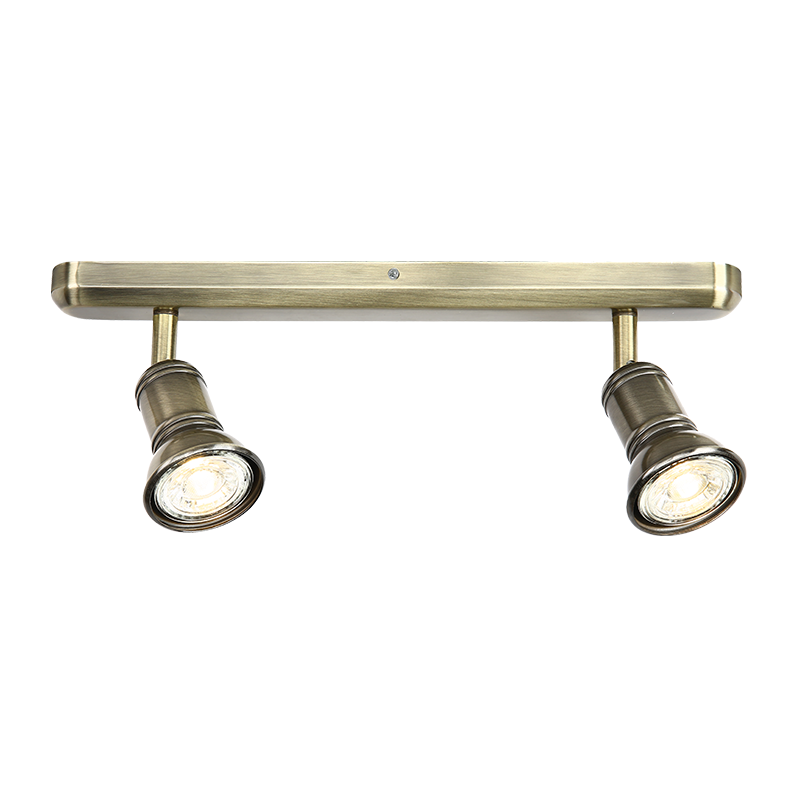 SU282PBR Aca Lighting BRULEE Επιτοίχιο Φωτιστικό 2xGU10 Μπρονζέ Μεταλλικό 36x6,2x14cm - Image 1