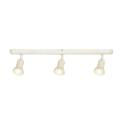 Aca Lighting BRULEE Επιτοίχιο Φωτιστικό 3xGU10 Αντικέ Λευκό Μεταλλικό 56x6,2x12cm