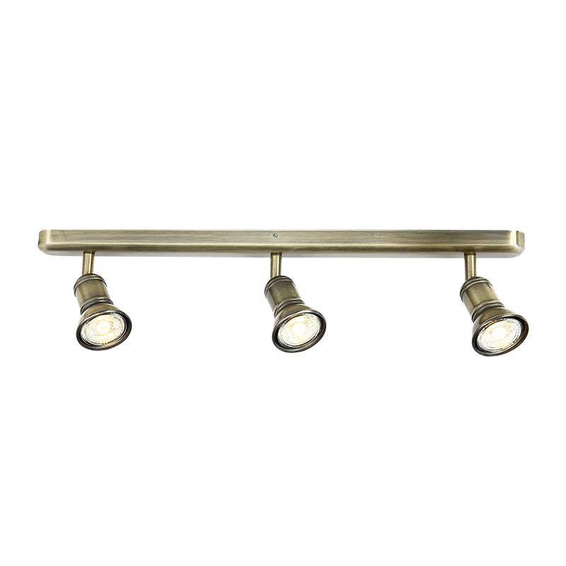 SU283EPBR Aca Lighting BRULEE Επιτοίχιο Φωτιστικό 3xGU10 Μπρονζέ Μεταλλικό 56x6,2x12cm - Image 1