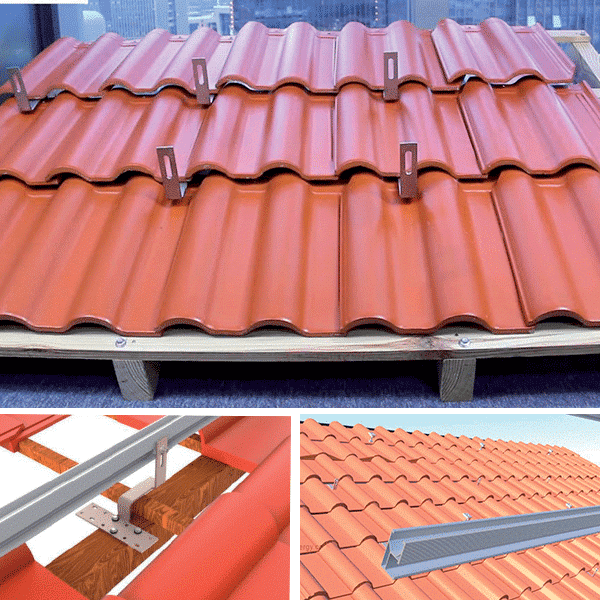 TR-54 MOUNT STRUCTURE FOR TILE ROOF 580W PANEL 8kW,SET - Image 1