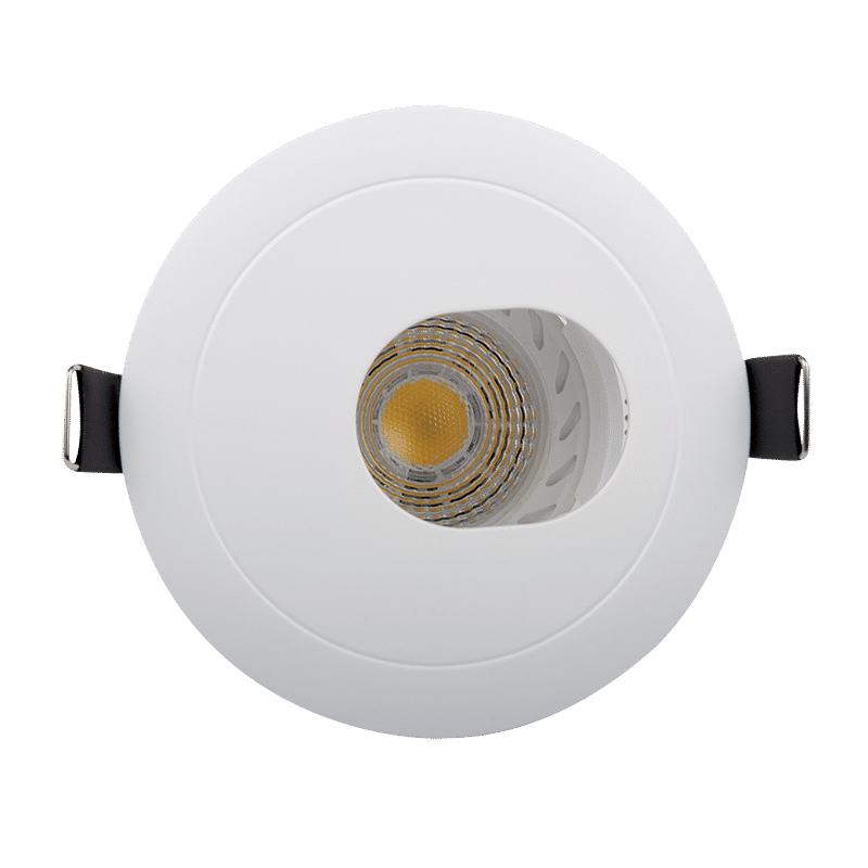 W-80 LED ΣΠΟΤ ΠΛΑΣΤΙΚΟ ΣΤΡΟΓΓΥΛΟ ΣΤΑ ΠΛΑΓΙΑ PAR 16 COB 7W 2700-3000K ΛΕΥΚΟ - Image 1
