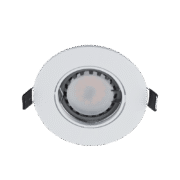 LED ΣΠΟΤ ΠΛΑΣΤΙΚΟ ΣΤΡΟΓΓΥΛΟ PAR 16 5.5W 2700-3000K ΛΕΥΚΟ