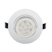 LED ΣΠΟΤ ΠΛΑΣΤΙΚΟ ΣΤΡΟΓΓΥΛΟ HIGH POWER 6W 2700-3000K ΛΕΥΚΟ