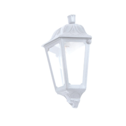 IESSE WALL HALF LANTERN 1XE27 IP55 WHITE