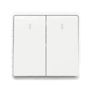 LONDON TWO BUTTONS ONE WAY SWITCH WHITE