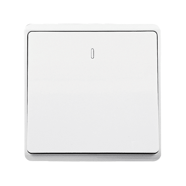 WH-96 LONDON PUSH LIGHT BUTTON WHITE - Image 1